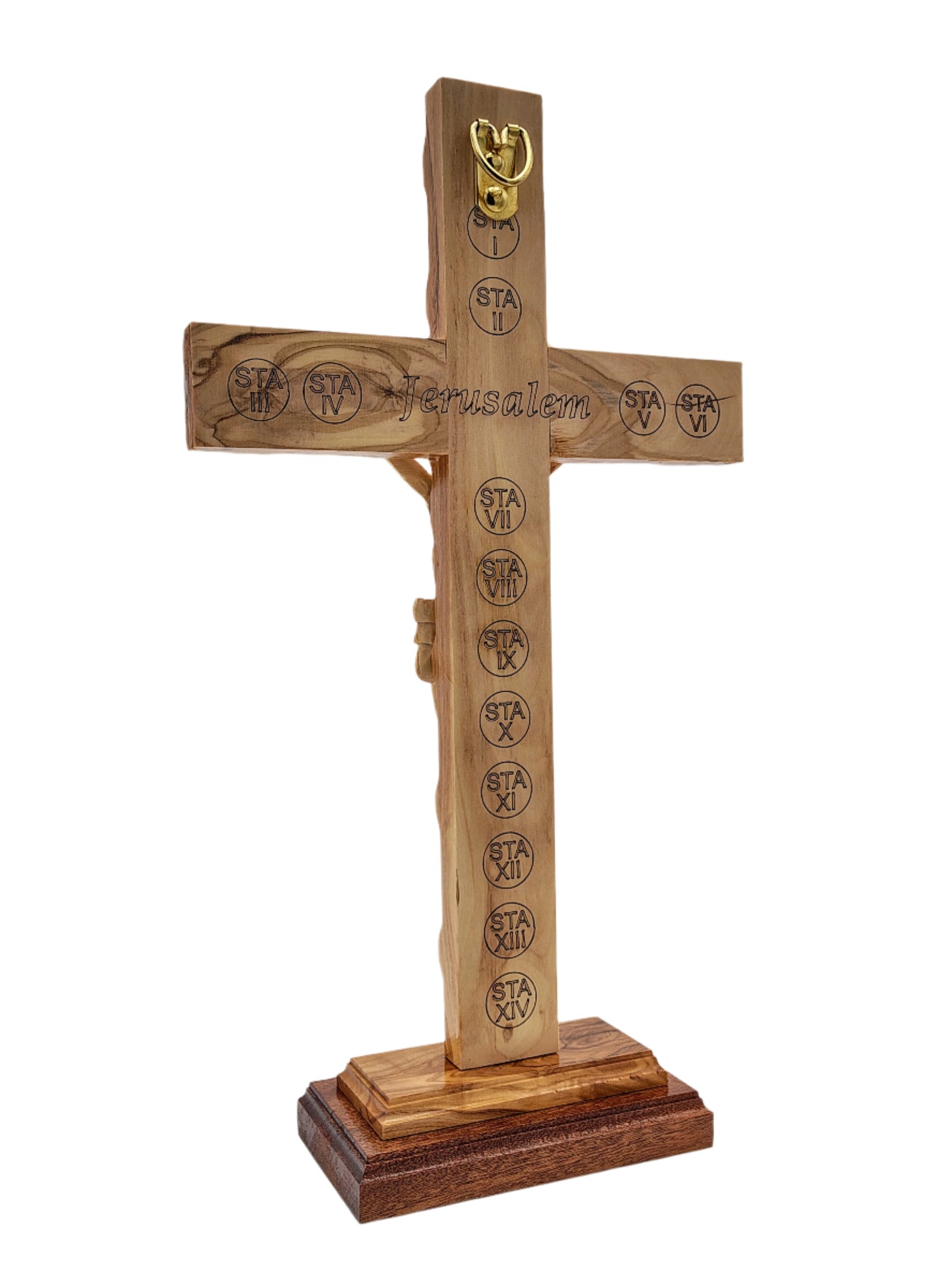 Large Olivewood Cross - 38 cm