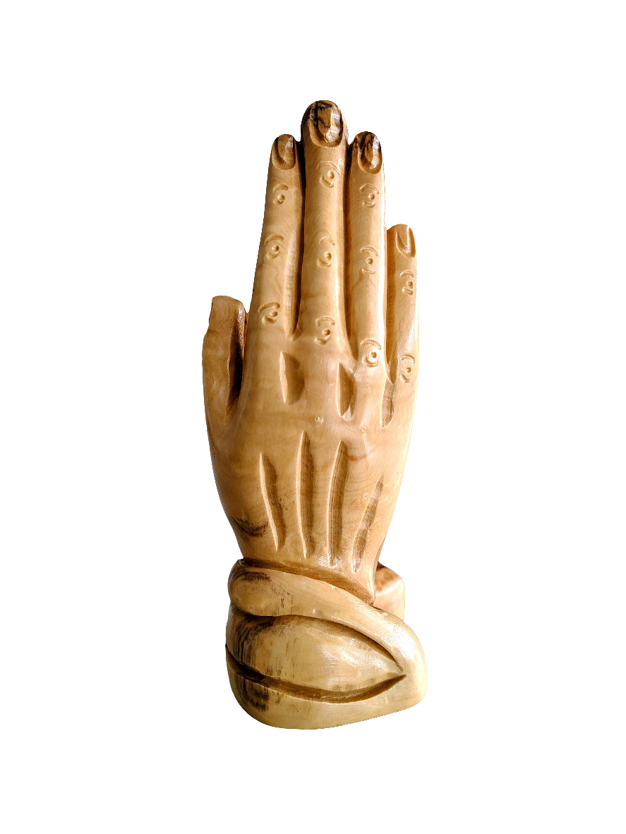 Olivewood Praying Hands - 15 cm