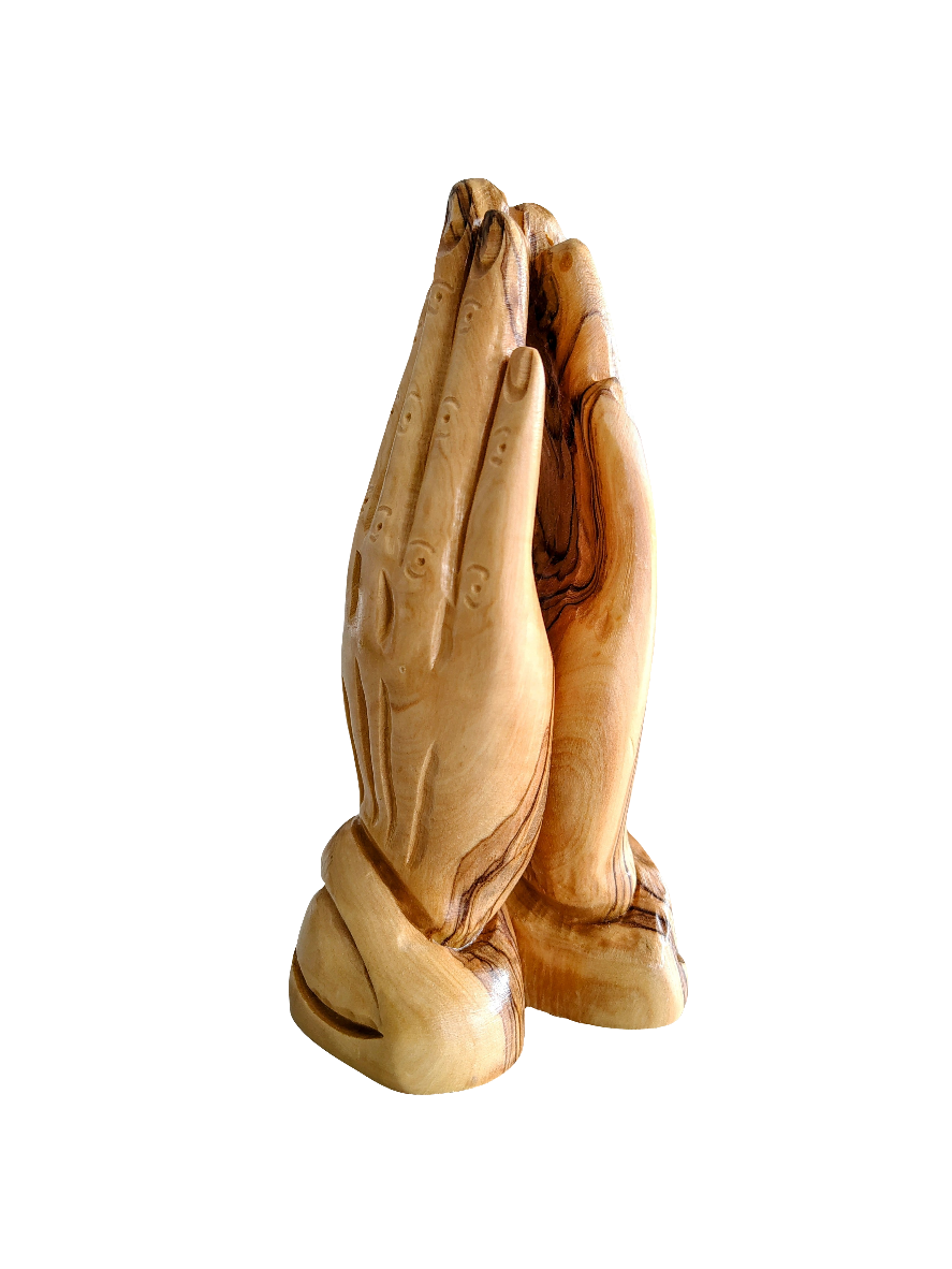 Olivewood Praying Hands - 15 cm