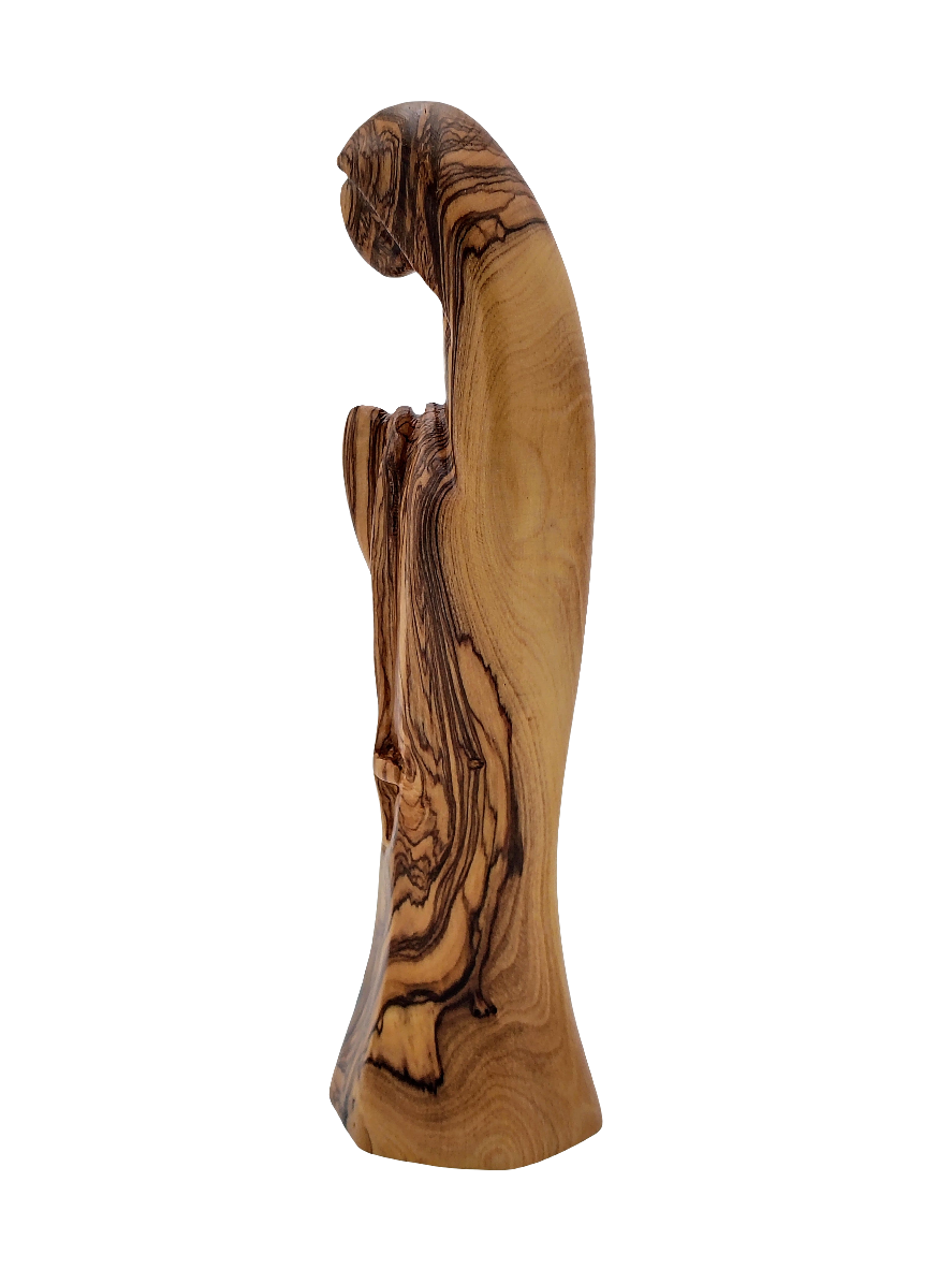 Olivewood Statuette of the Virgin Mary - 19.5 cm