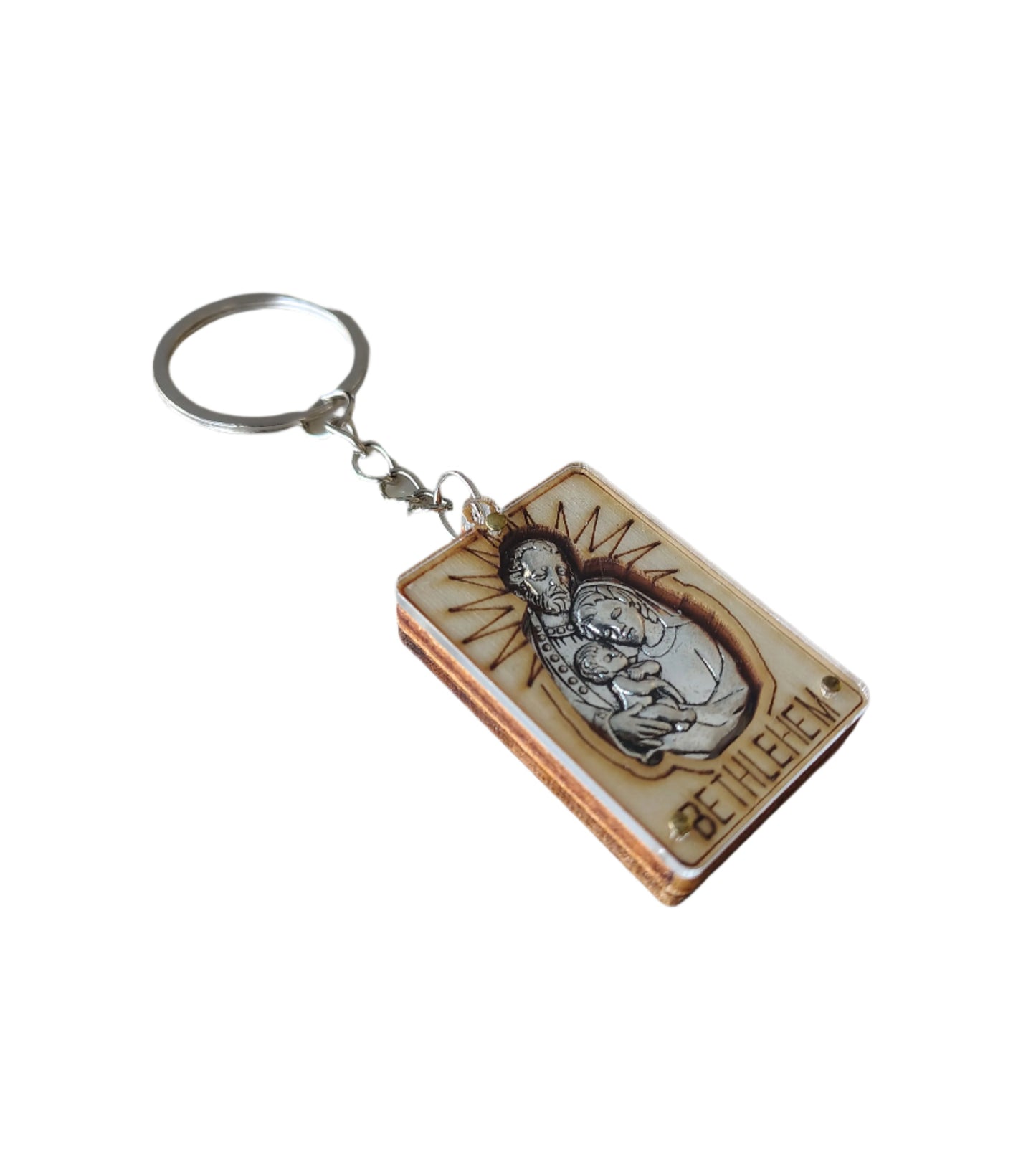Holy Family Keychain