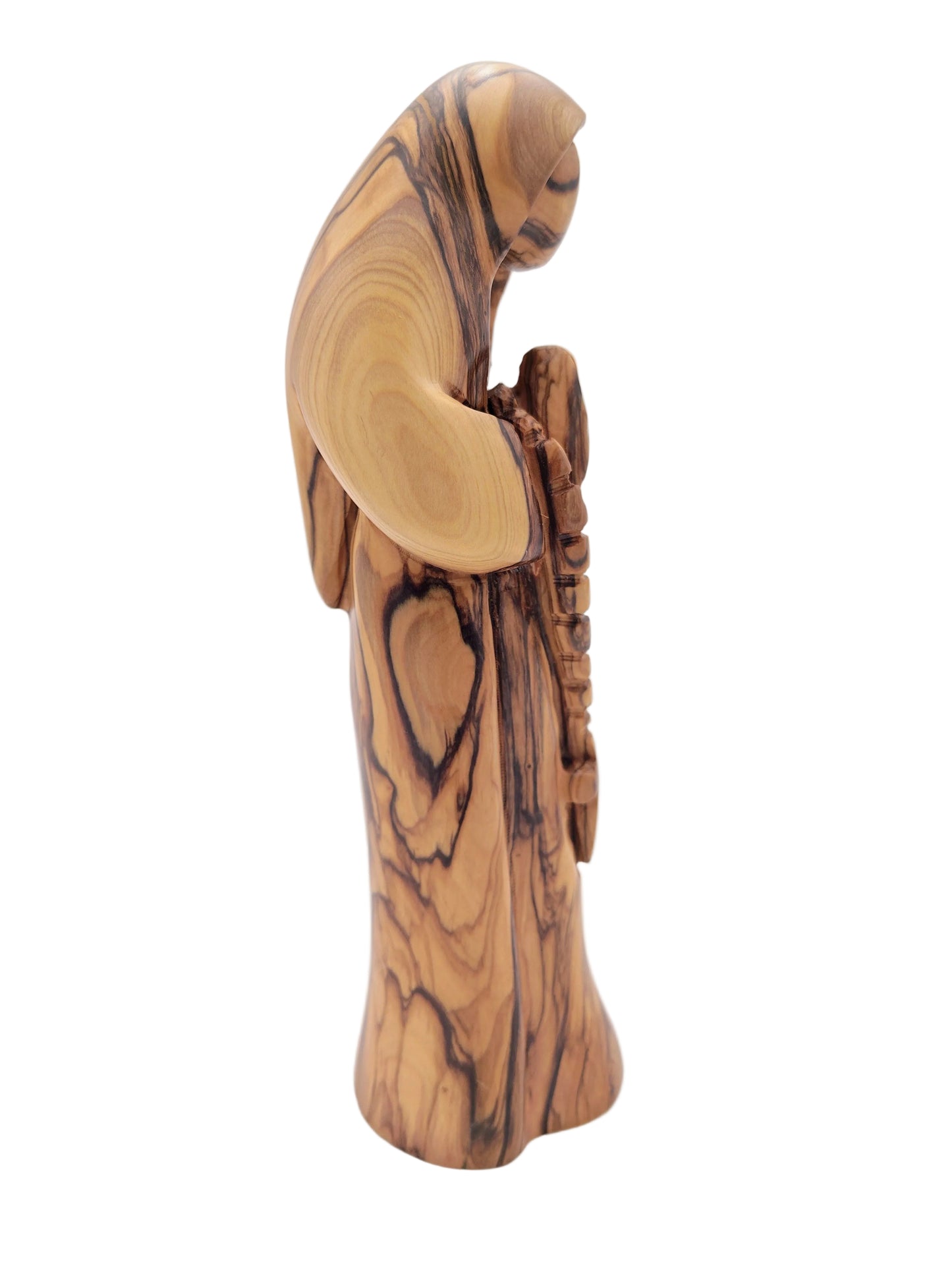 Olivewood Statuette of the Virgin Mary - 21.5 cm