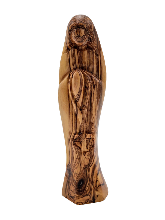 Olivewood Statuette of the Virgin Mary - 19.5 cm