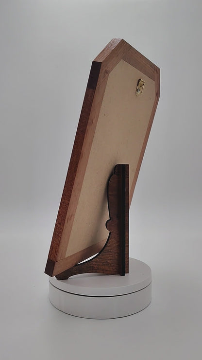 Olivewood Holy Family Plaque with the Lord's Prayer - 28.5 cm x 20 cm