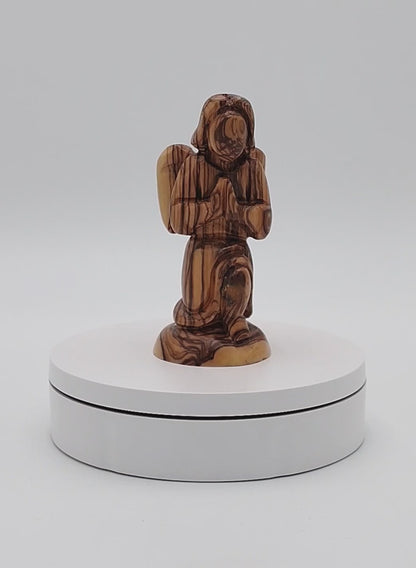 Olivewood Angel Statuette - 12 cm