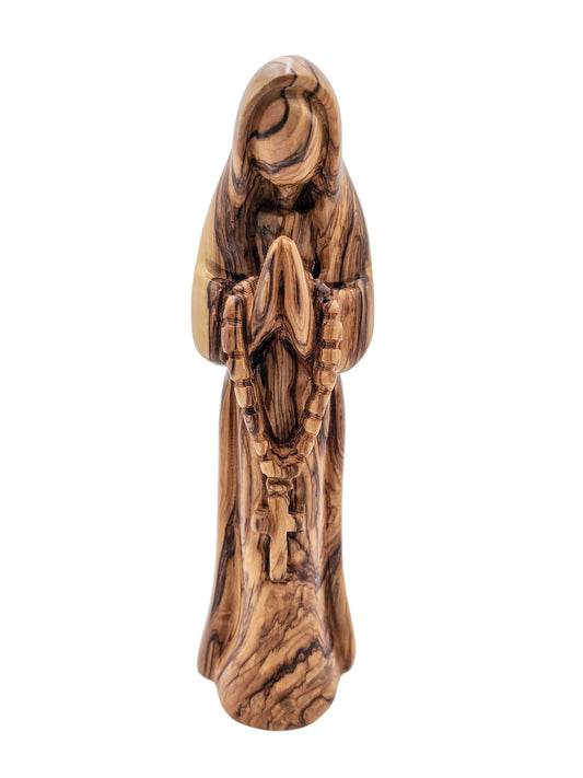 Olivewood Statuette of the Virgin Mary - 21.5 cm
