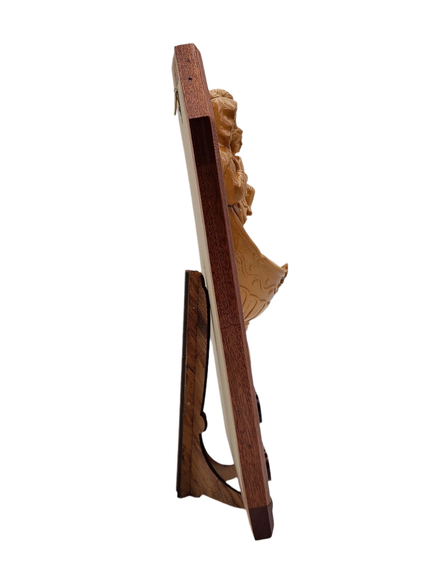Holy Family Olivewood Plaque - 29 cm x 21
