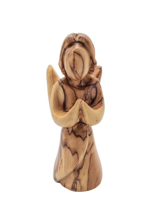 Olivewood Angel Statuette - 14 cm