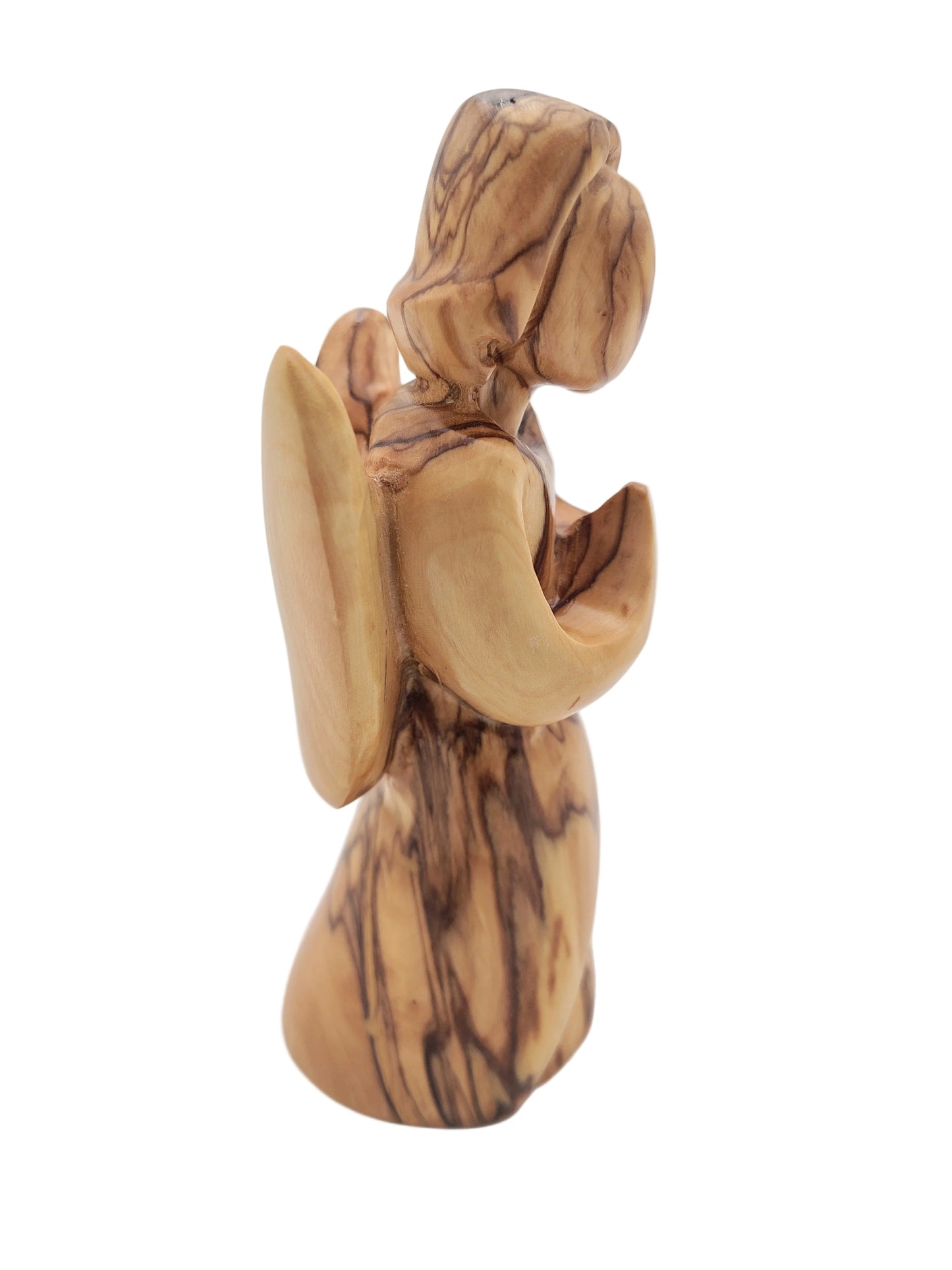 Olivewood Angel Statuette - 14 cm