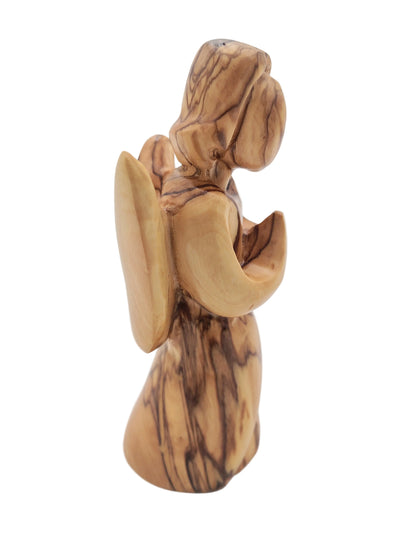 Olivewood Angel Statuette - 14 cm