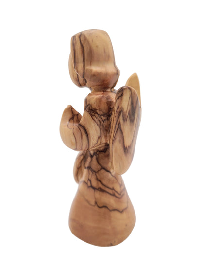 Olivewood Angel Statuette - 14 cm