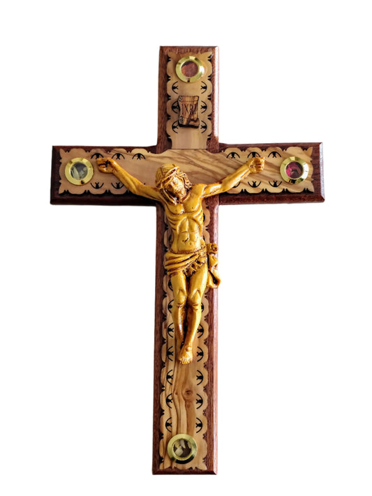 Olivewood Wall Cross - 25 cm
